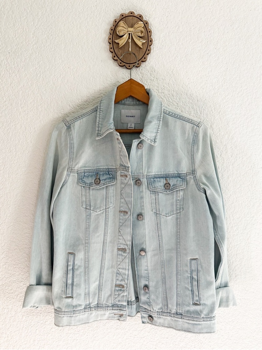 Old Navy Light Wash Denim Jacket - Pale Blue
